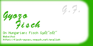 gyozo fisch business card